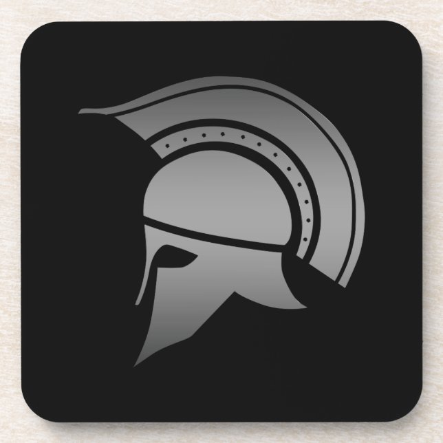 Ancient Greek Spartan Helmet Coaster (Front)