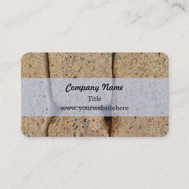 Ancient Greek Stone Pattern Business Card (Front)