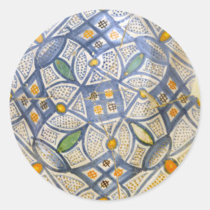 ancient greek symbol ceramic ethnic motif clay myt classic round sticker