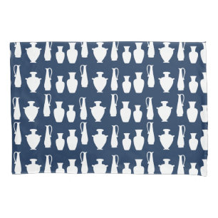 Ancient Greek Vases Jars Various Shapes Pattern Pillowcase