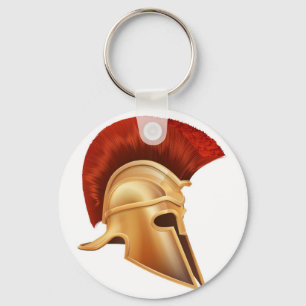 Ancient Greek Warrior Helmet Key Ring