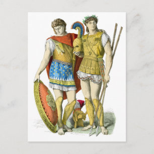 Ancient Greek Warriors Postcard