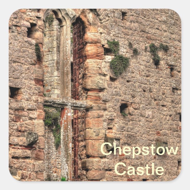 Ancient Historic Sites, Castle Ruins of Britain Square Sticker (Front)