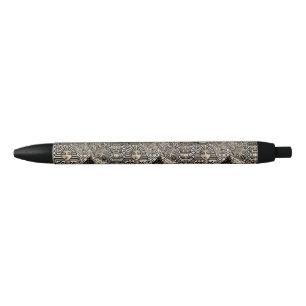 Ancient Historical Symbols Tattoo Style Black Ink Pen