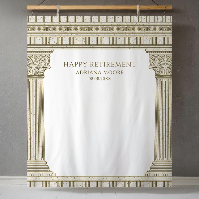Ancient History Retirement Party Photo Backdrop Tapestry (Creator Uploaded)