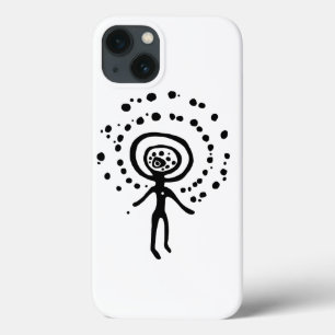 ancient idol geoglyph symbol petroglyph amerindian iPhone 13 case