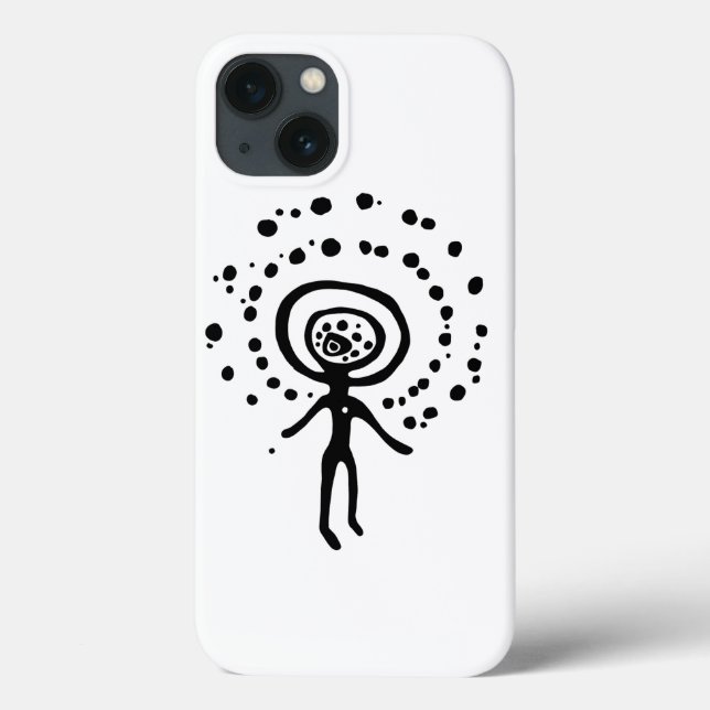 ancient idol geoglyph symbol petroglyph amerindian Case-Mate iPhone case (Back)