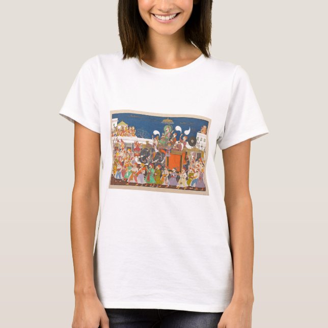 ANCIENT INDIA ROYAL ELEPHANT PROCESSION T-Shirt (Front)