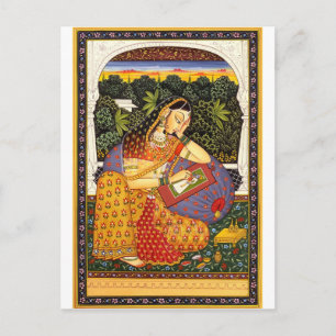 Ancient Indian Mughal Princess Postcard