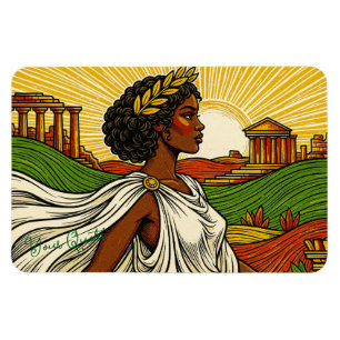 Ancient Inspired Female Portrait Magnet