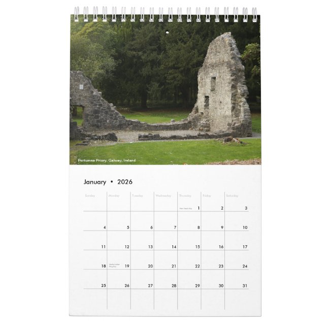 Ancient Ireland 2024 Calendar (Jan 2026)