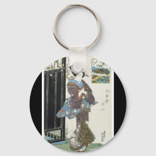 Ancient Japanese Art Keychain