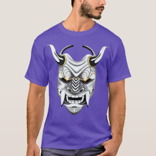 Ancient Japanese Art Oni Mask Ogre Samurai japan T-Shirt