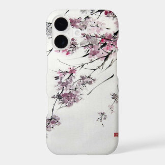 Ancient Japanese Cherry Blossoms Watercolor