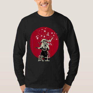 Ancient Japanese Culture Rising Sun Samurai Katana T-Shirt