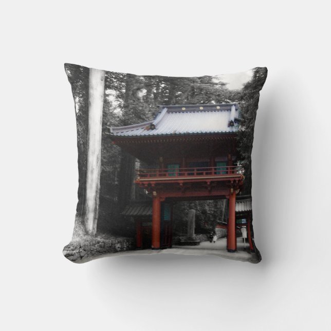 Ancient Japanese Gate Cushion (Front)