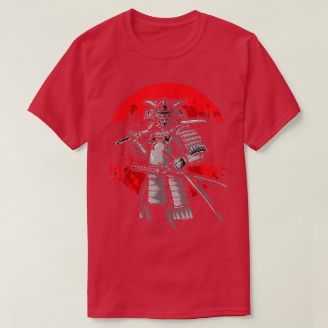 Ancient Japanese warrior Samurai T-shirt (Design Front)