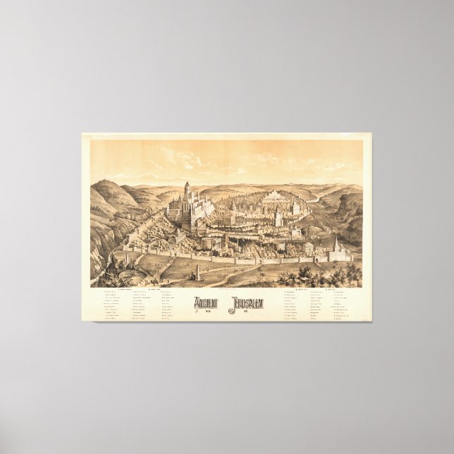 Ancient Jerusalem, A.D. 65 Canvas Print (Front)