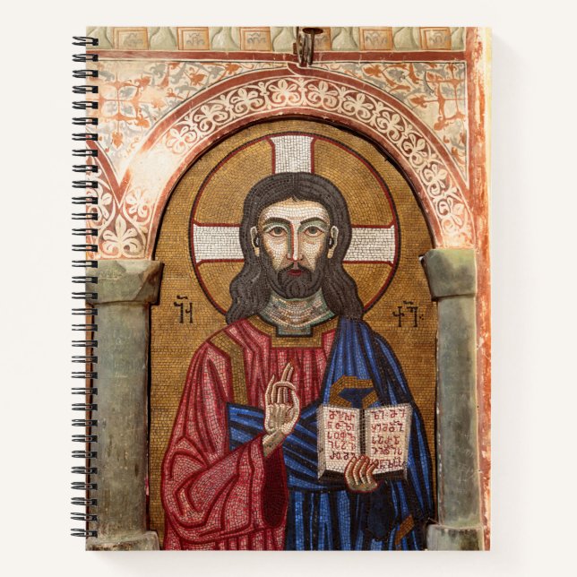 Ancient Jesus Mosaic Notebook (Front)