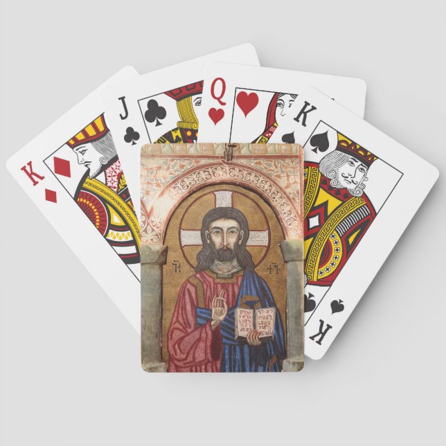 Ancient Jesus Mosaic Playing Cards (Back)