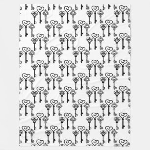Ancient keys Fleece Blanket, Large