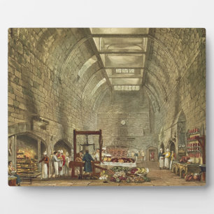 Ancient Kitchen, Windsor Castle, engraved by Willi Plaque