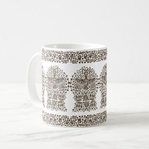 Ancient Legend: Giant Bird and Tribal Tents Coffee Mug