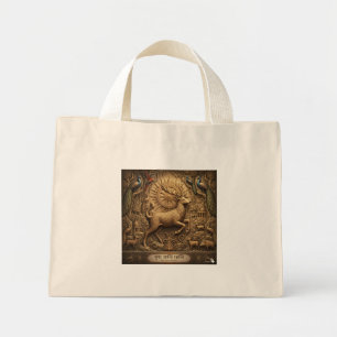 Ancient Lion Art Heritage Tote Bag