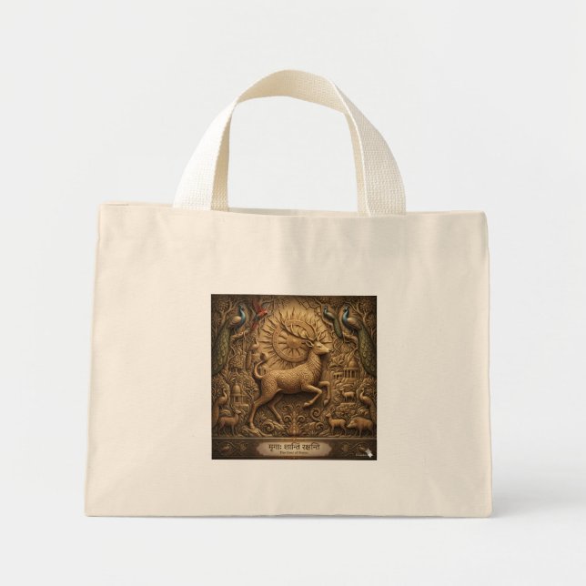 Ancient Lion Art Heritage Tote Bag (Front)