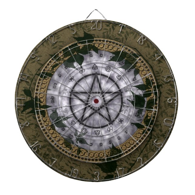 Ancient Magic Pagan Pentacle Dartboard (Front)
