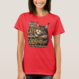 Ancient Maine Cat Attitude T-Shirt