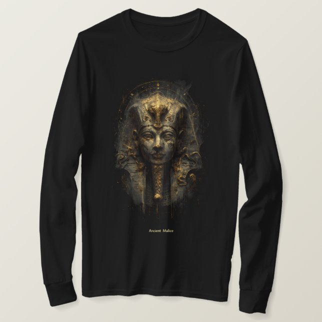Ancient Malice Egyptian Pharaoh Long Sleeve Shirt (Design Front)