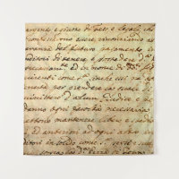 Ancient manuscript of 1700 century written in ink 