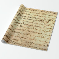 Ancient manuscript of 1700 century written in ink