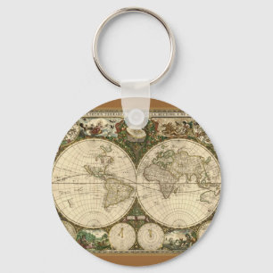 Ancient Map Series Key Ring