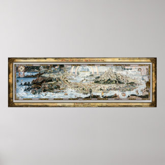 Ancient Mappe of Fairyland Poster