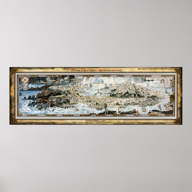 Ancient Mappe of Fairyland   Poster (Front)