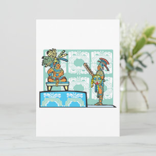 Ancient Maya King and Warrior Invitation
