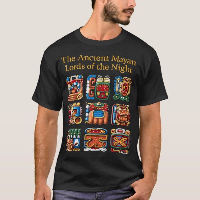 Ancient Mayan Glyphs T-Shirt (Front)
