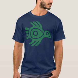 Ancient Mexican Bird T-Shirt Green