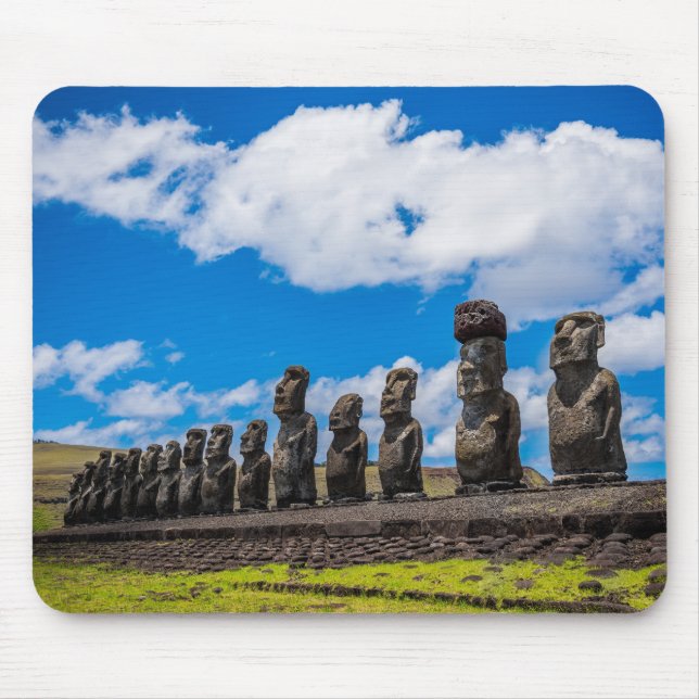 Ancient Moai Easter Island Rapa Nui Mouse Pad (Front)
