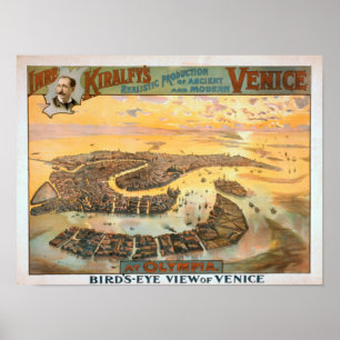 Ancient & Modern Venice at Olympia Aerial View Poster
