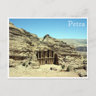 ancient monastery petra postcard