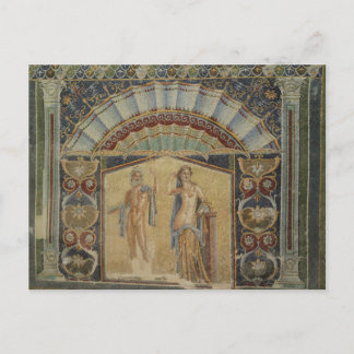Ancient Mosaics Herculaneum Ruins Italy Postcard