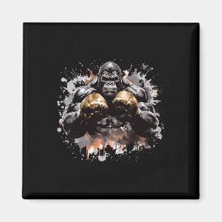 Ancient Motivation Inc Gorilla Boxing Champ Boxer  Magnet