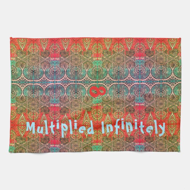 Ancient Mystery Tapestry Multiplied Infinitely Tea Towel (Horizontal)