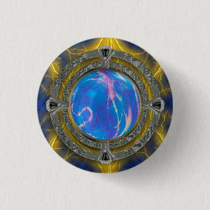Ancient Mystical Tome of Magic Spells & Potions 7 3 Cm Round Badge