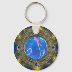 Ancient Mystical Tome of Magic Spells & Potions 7 Key Ring