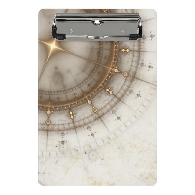 Ancient Nautical Chart, Grunge Mini Clipboard (Front)