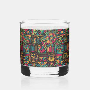 Ancient Navy "Eclipsed Suns and Pyramids" Solo Roc Whiskey Glass